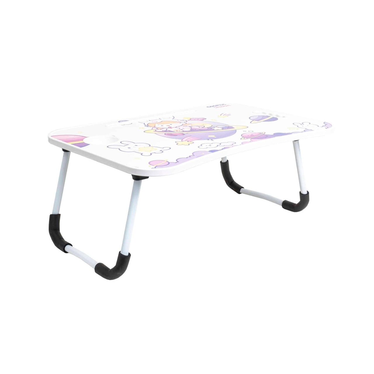 Masa pliabila pentru laptop 60x40x26cm cu suport tableta, mov