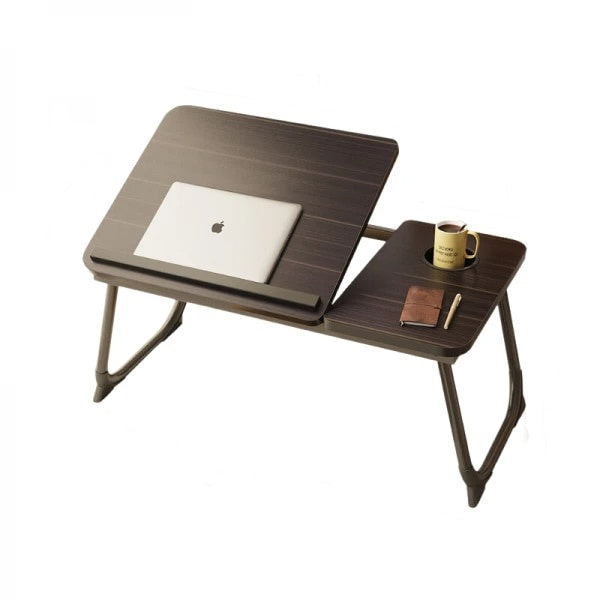 Masa pliabila pentru laptop, cu suport pentru pahar, reglabila pe inaltime 5 pozitii, dimensiuni 55.3 x 24 x 32 cm, greutatea maxima suportata 45 kg, negru