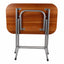 Masa plianta cu blat MDF 50x80x75 cm, picioare metalice vopsite