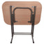 Masa plianta cu blat MDF 50x80x75 cm, picioare metalice vopsite