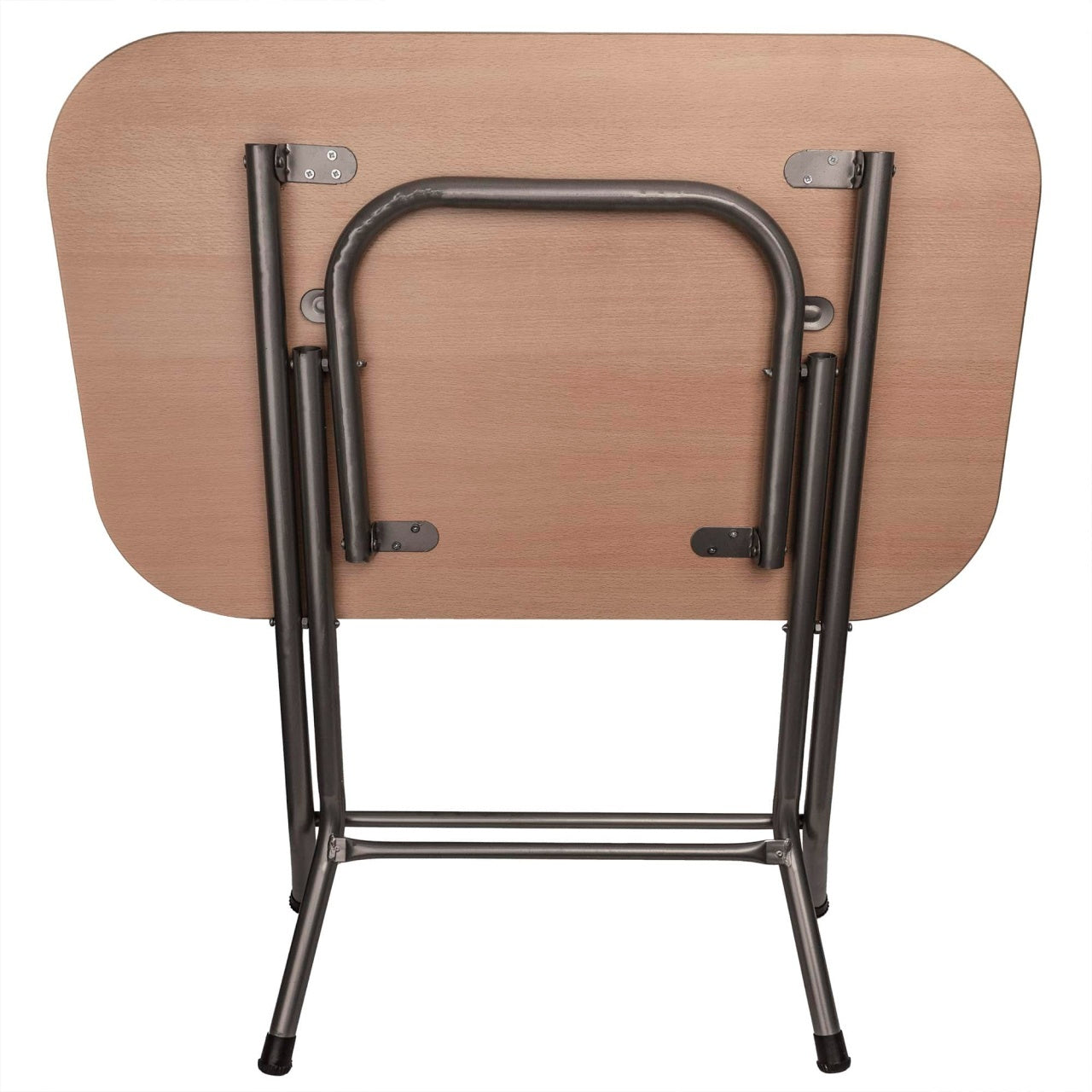 Masa plianta cu blat MDF 50x80x75 cm, picioare metalice vopsite