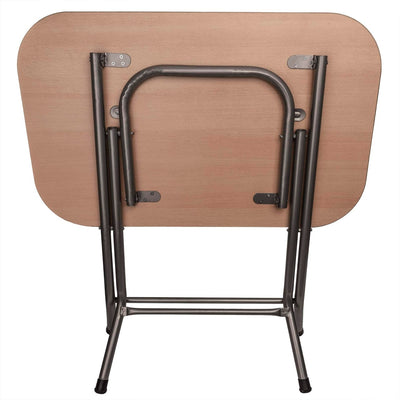 Masa plianta cu blat MDF 50x80x75 cm, picioare metalice vopsite