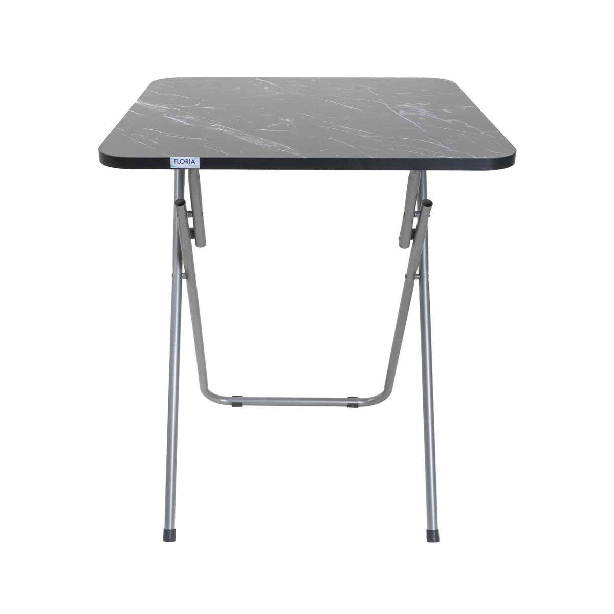 Masa plianta cu blat MDF 60x60x72 cm, picioare metalice negre