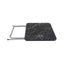 Masa plianta cu blat MDF 60x60x72 cm, picioare metalice negre