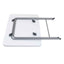 Masa plianta cu blat MDF, 60x80x70 cm, picioare metalice, culoare alba
