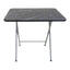 Masa plianta cu blat MDF 60x80x70cm negru + 2 scaune bucatarie pliabile