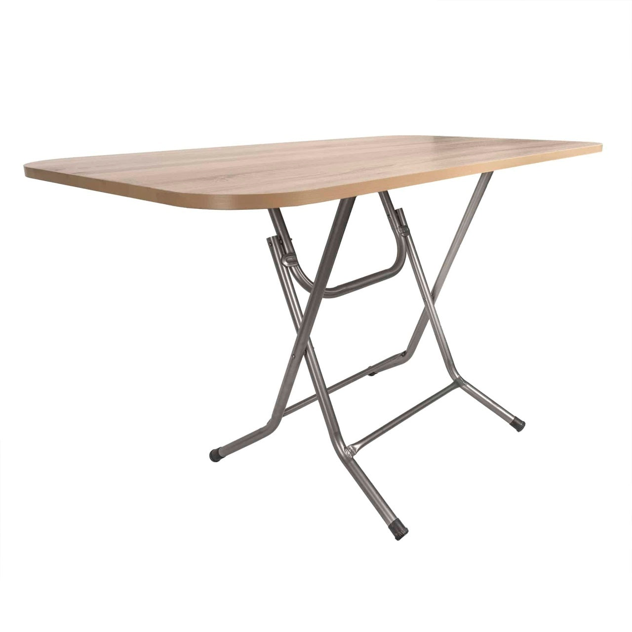 Masa plianta cu blat MDF 70x120x73 cm si 4 scaune pliabile pentru bucatarie