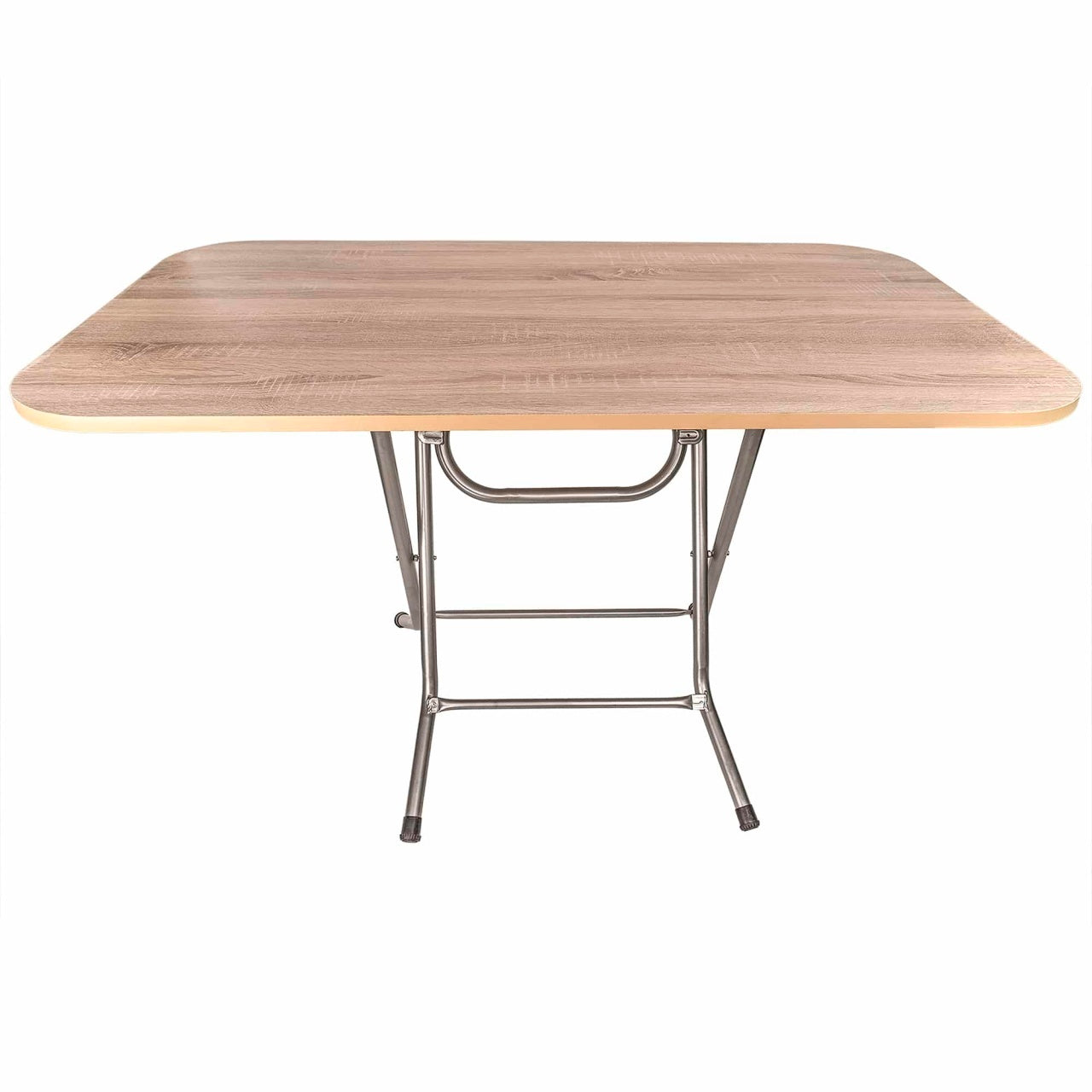 Masa plianta cu blat MDF 70x120x73 cm si 6 scaune pliabile de bucatarie