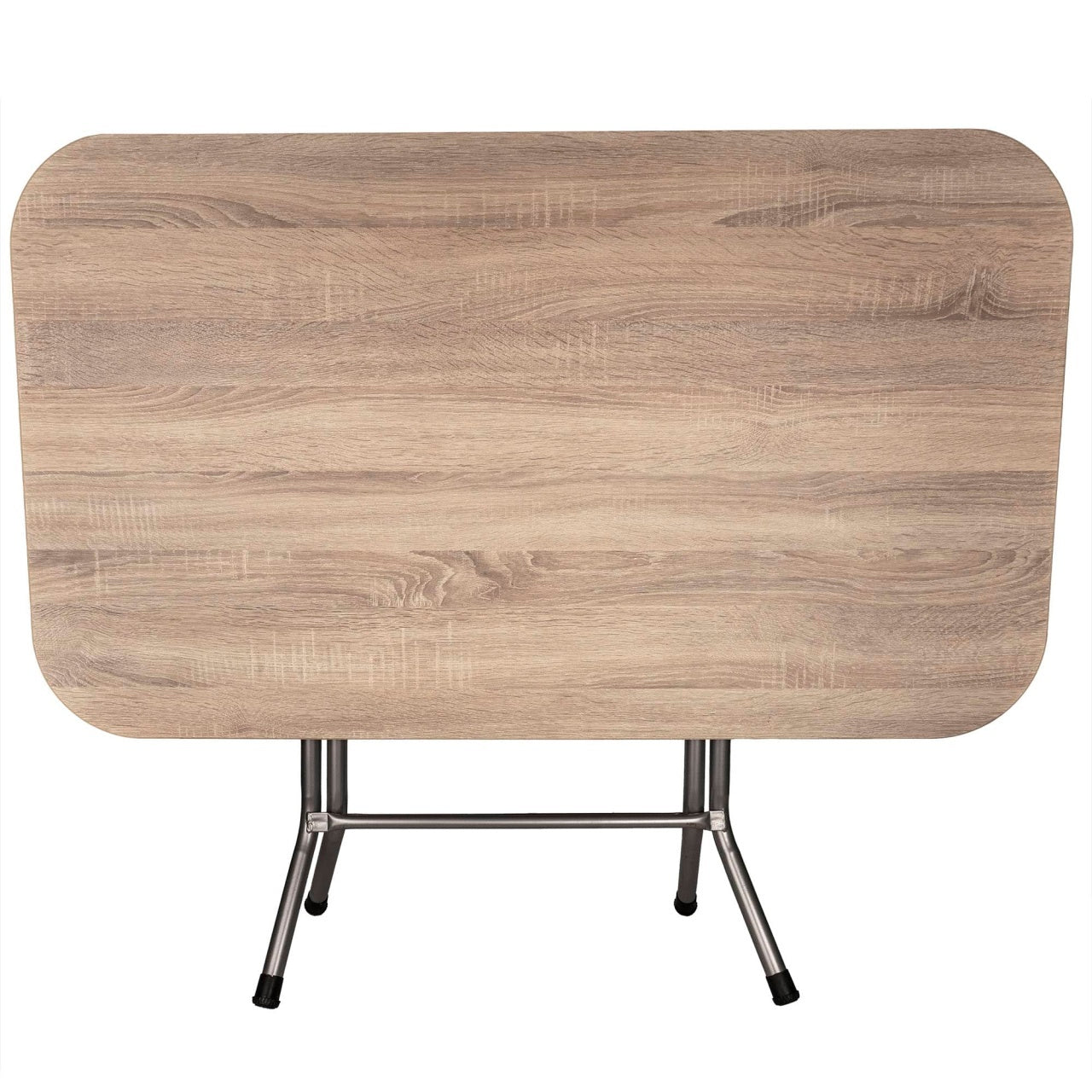Masa plianta cu blat MDF, dimensiuni 70x120x73 cm, picioare metalice vopsite