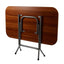 Masa plianta cu blat MDF, dimensiuni 70x120x73 cm, picioare metalice