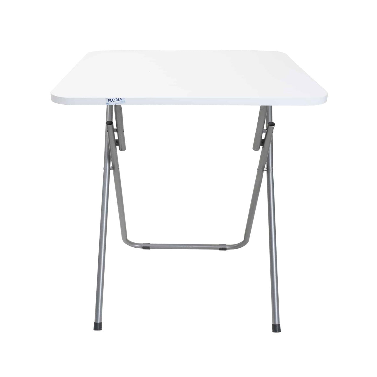 Masa plianta MDF 60x60x72 cm alba cu 2 scaune pliabile pentru bucatarie si camping