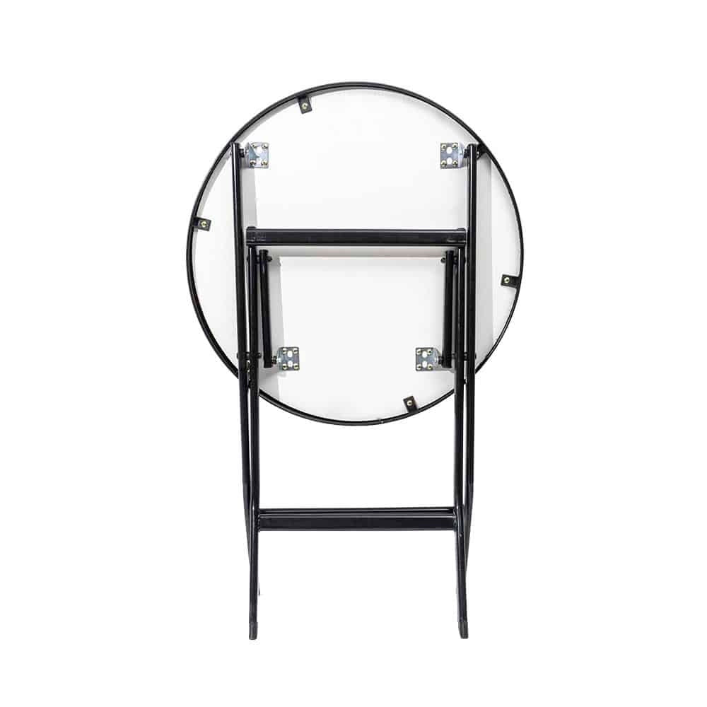 Masa plianta rotunda cu blat MDF, 60x60 cm, inaltime 70 cm
