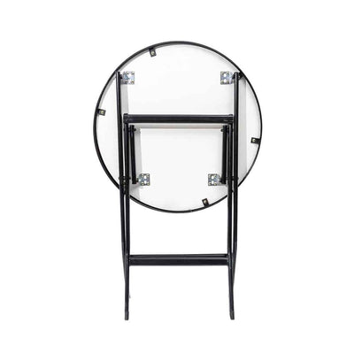 Masa plianta rotunda cu blat MDF, 60x60 cm, inaltime 70 cm