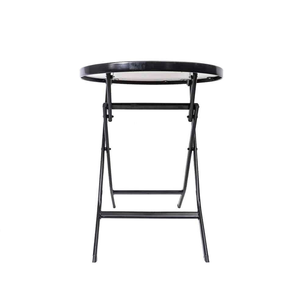 Masa plianta rotunda cu blat MDF, 60x60 cm, inaltime 70 cm
