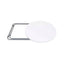 Masa plianta rotunda cu blat MDF, 60x65 cm, culoare alba