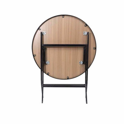 Masa plianta rotunda cu blat MDF, 80x80 cm, inaltime 70 cm