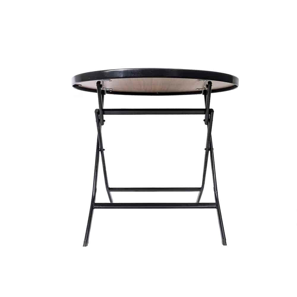 Masa plianta rotunda cu blat MDF, 80x80 cm, inaltime 70 cm