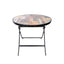 Masa plianta rotunda cu blat MDF, 80x80 cm, inaltime 70 cm