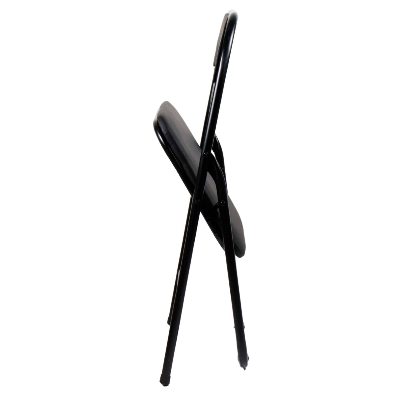 Masa plianta rotunda MDF 60x65cm alba cu 4 scaune bucatarie pliabile