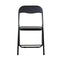 Masa plianta rotunda MDF 60x65cm alba plus 2 scaune bucatarie pliabile