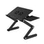 Masa Reglabila FOXMAG24 de Laptop, Material Aluminiu, Sistem Dublu Ventilare Cooler USB, Inaltime max 47 cm, Negru
