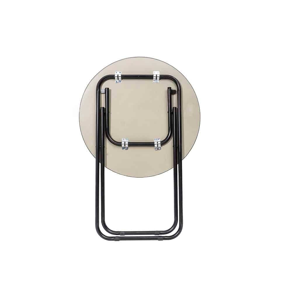 Masa rotunda plianta cu blat MDF, diametru 60 cm, inaltime 69.5 cm