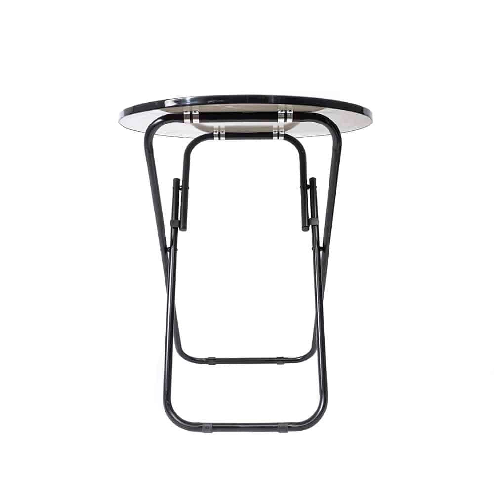 Masa rotunda plianta cu blat MDF, diametru 60 cm, inaltime 69.5 cm