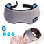 Masca de noapte bluetooth Midy, casti incorporate, bass puternic, sunet clar, suporta apeluri telefonice, versiune bluetooth 5.0, microfon incorporat, material moale si confortabil, panou de control usor accesibil, Gri