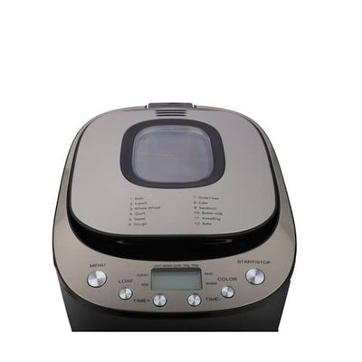 Masina de facut paine cu putere 550W, ecran digital si coacere ajustabila, negru