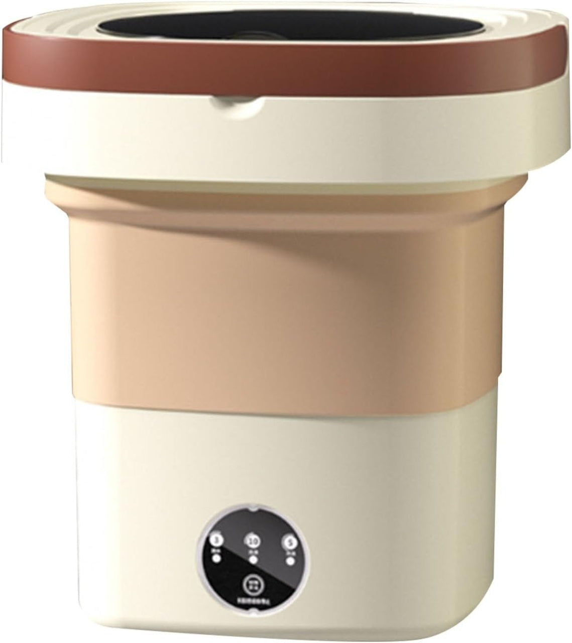 Masina de spalat pliabila 10,5L, cu centrifuga, pliabila, portabila, semiautoamata, alb/roz