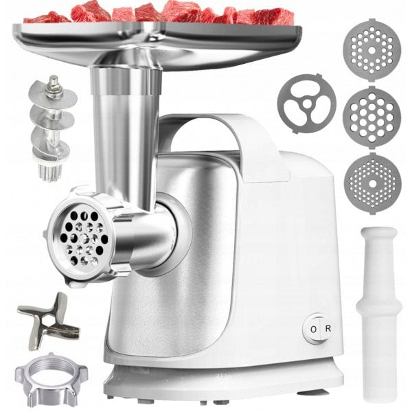 Masina de tocat carne 1200W cu doua site si functie revers, lame otel inoxidabil
