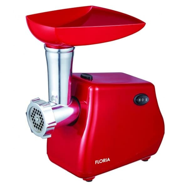 Masina de tocat carne 1300W cu accesorii umplut carnati, rosu