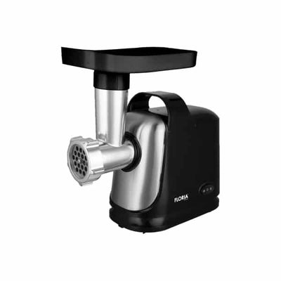 Masina de tocat carne 1300W, doua site, functie revers, lama inox, negru