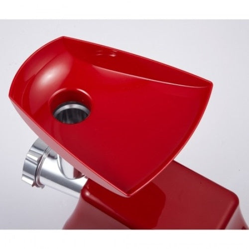 Masina de tocat carne, cu motor din cupru, cutite din otel inoxidabil, putere 1300W, accesorii umplut carnati, functie revers, rosu