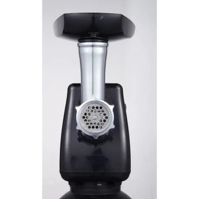 Masina de tocat carne, cu motor din cupru, cutite din otel inoxidabil, putere 1300W, accesorii umplut carnati, functie revers, negru
