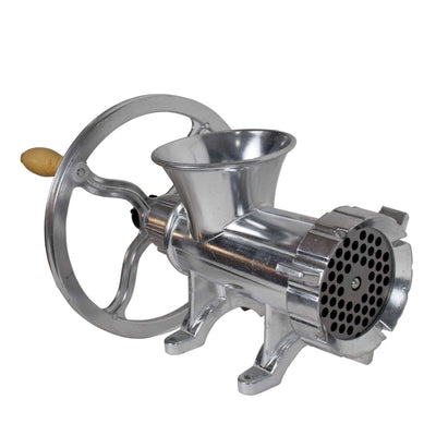 Masina de tocat carne Nr.32 din aluminiu cu coarba, manuala sau pentru motor electric