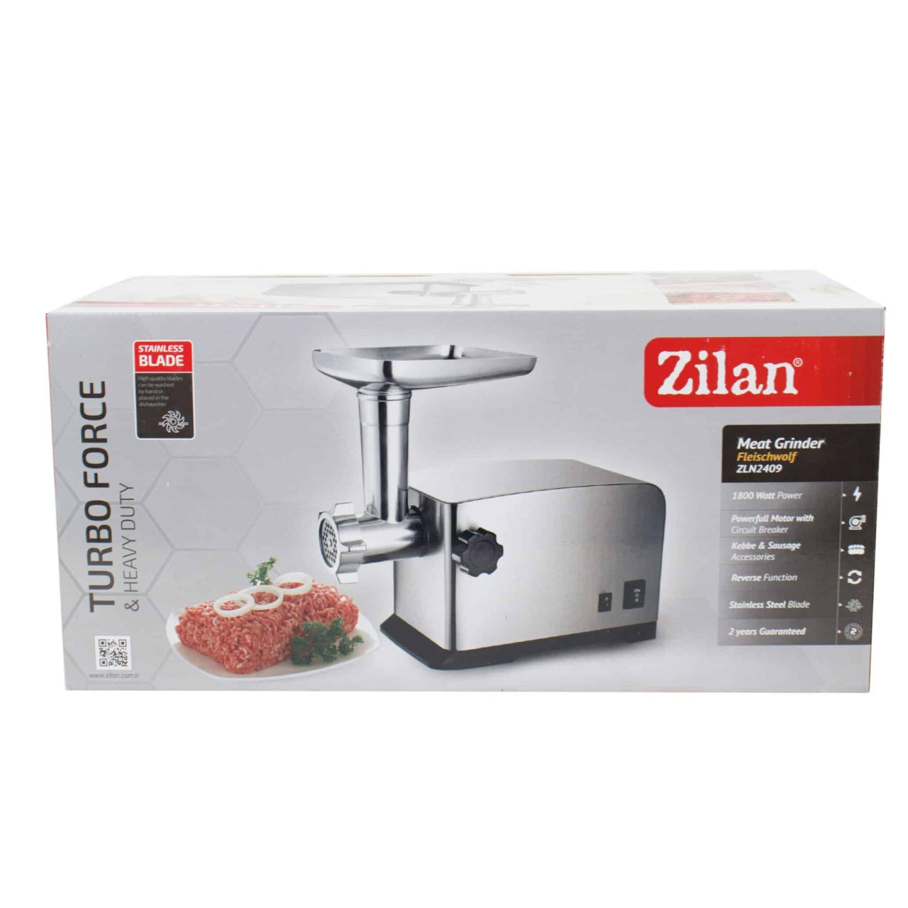 Masina de tocat electrica 1800W cu accesorii pentru carnati si kebbe