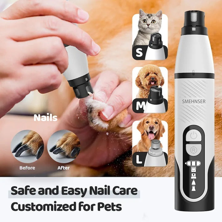 Masina de tuns pentru animale 4 in 1, pentru caini si pisici, lama din otel inoxidabil, afisaj LED
