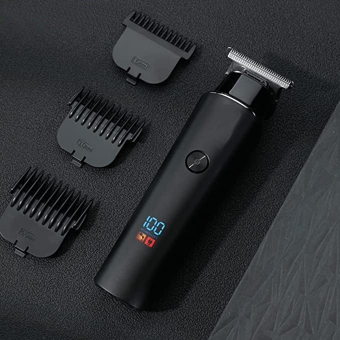 Masina de tuns profesionala, cu lama din aliaj de titan, alimentare USB, negru