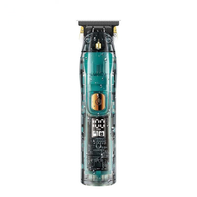 Masina de tuns profesionala, cu lame din inox, multifunctionala, rezistenta la apa, incarcare USB, afisaj LED, verde