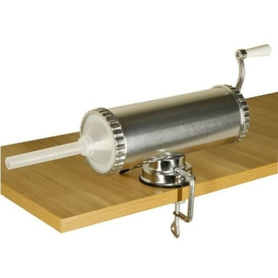 Masina pentru facut carnati orizontala, capacitate 1, 5 kg, din aluminiu, argintiu