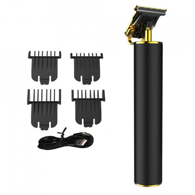Masina profesionala de tuns barba sau contur FOXMAG24®, autonomie acumulator 120 minute, lama inox, Negru