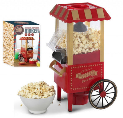 Masina retro de facut floricele Popcorn, temperatura de lucru 60°C - 200°C, putere 1500 W