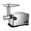 Masina tocat carne, confectionata din inox, cu 3 site, capacitate de maruntire 1,5 kg/min, putere 1800W, cu accesorii incluse, gri