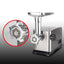 Masina tocat carne, confectionata din inox, cu 3 site, capacitate de maruntire 1,5 kg/min, putere 1800W, cu accesorii incluse, gri
