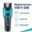 Mașină de Tuns Animale VGR V-208, Lamă Ceramică, LED, Turcoaz – imagine 3