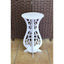 Masuta de cafea, fixa, din MDF, cu elemente decorative, dimensiuni 75 X 36 cm, alb