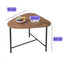 Masuta de cafea, triunghiulara, blat MDF, cadru metalic, dimensiuni 64 x 52 x 51 cm, greutate maxima suportata 30 kg, negru