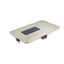 Masuta pentru Laptop FOXMAG24, Blat din MDF, Cooler Incorporat, Picioare din Aluminiu, Ajustare Inaltime si Unghi de Lucru, Alimentare USB, Gri