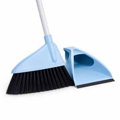 Mătură Manuală 2 în 1 cu Colector pentru Podele, Albastru – imagine principală